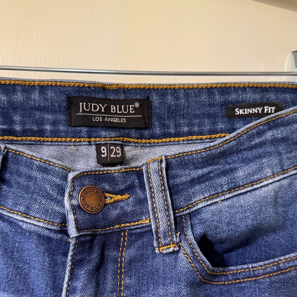 Judy Blue Women's Skinny  High-Rise Jeans - Dark Blue Size 9/29
